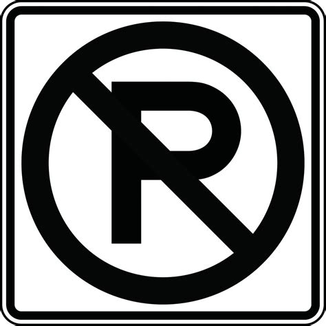 NO PARKING SIGNS (FRP176RA) - Clip Art Library