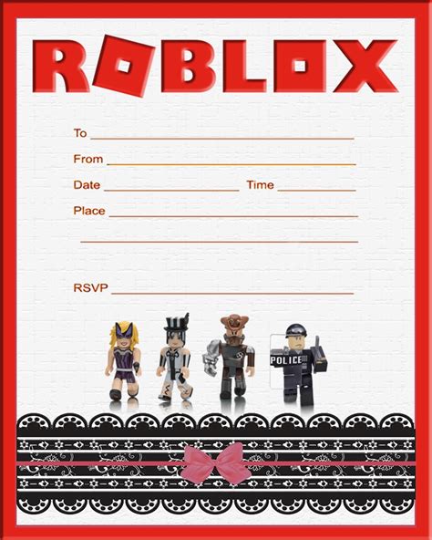 Roblox Birthday Party Invitations - Invitation World