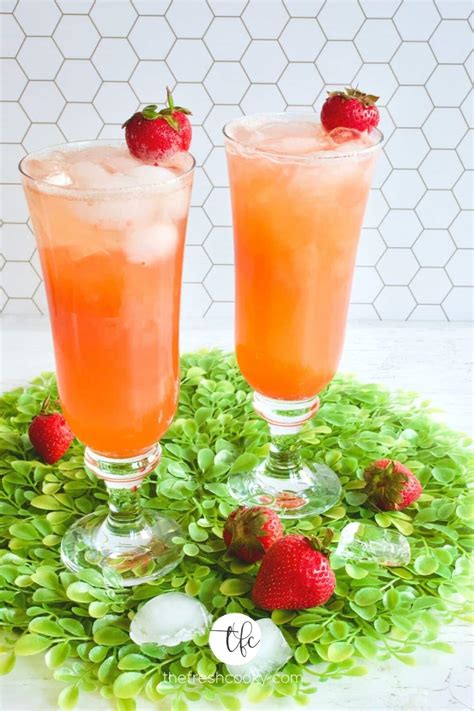 Best Fresh Strawberry Gin Cocktail • The Fresh Cooky