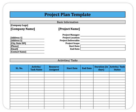 Project Plan Template for Word & Excel (Free Download) | Polaris