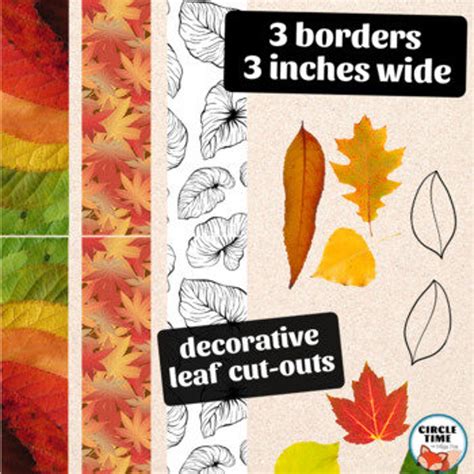 Fall Bulletin Board Display Fall Borders Autumn Theme - Etsy