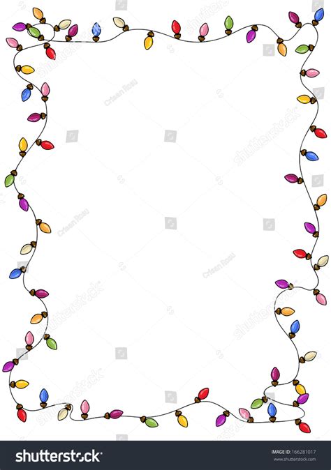 Vector Illustration Christmas Lights Banner Concept Stock Vector ...