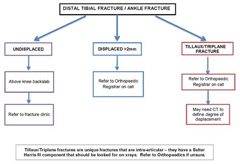 Fracture - lower limb management of tibia, fibula and ankle