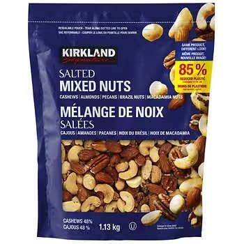 Kirkland Signature Salted Mixed Nuts - Snack & Trail Mix - Candy ...