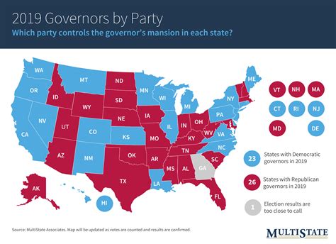 States With Republican Governors Map – Map Of The World