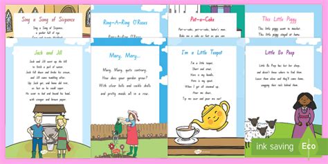 Nursery Rhymes Posters | Ready-to-print Posters