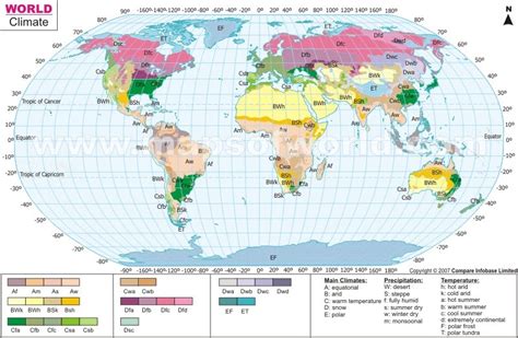 A Climate Map Of The World - United States Map