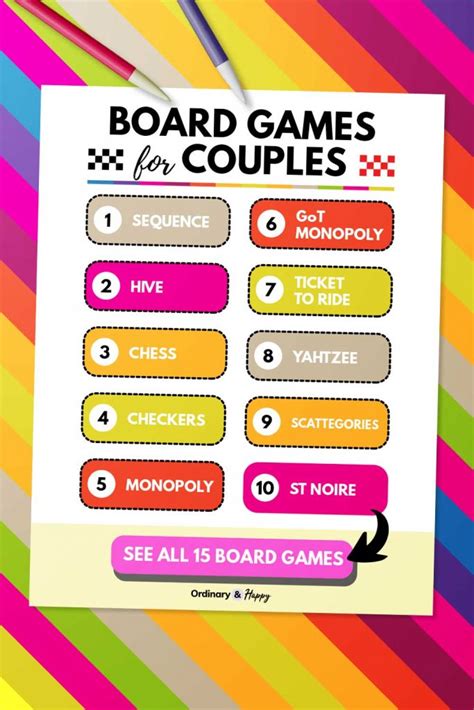 15 Super Fun Board Games for Couples - Ordinary and Happy