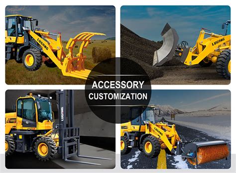 Applications of compact wheel loader attachments