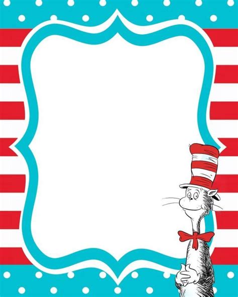 Dr Seuss Free Printable Invitation Templates – Invitations Online