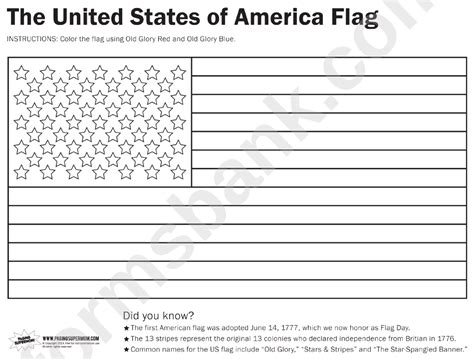 13 Colonies Flag Coloring Page