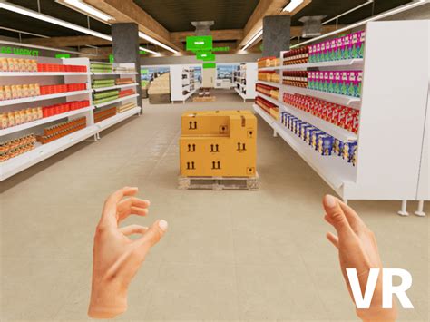 VR in Retail - Virtual Reality Supermarket Training - 1000 realities studio