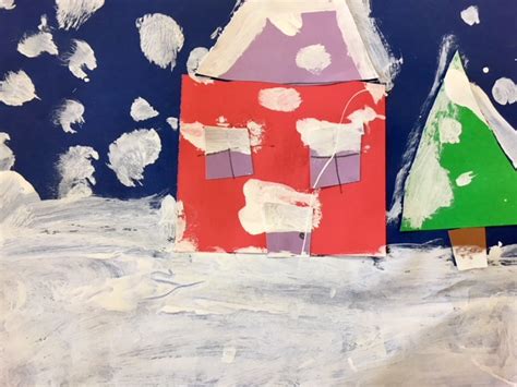 Art at Hosmer: Snowy Day Collages