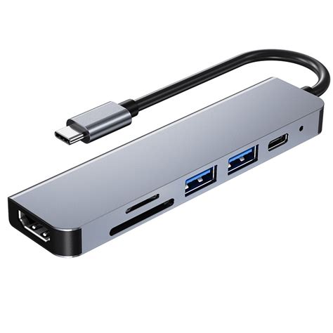 6 in 1 USB C Laptop Docking Station with 4K HDMI – Urban Global