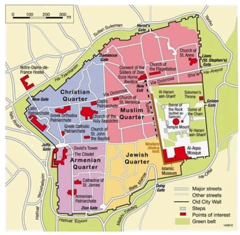 Map Of Jerusalem Holy Sites