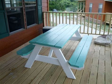 Painted Picnic Table for Your Backyard