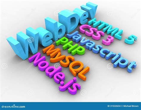 Web Development Tools For HTML Site Stock Images - Image: 31532634