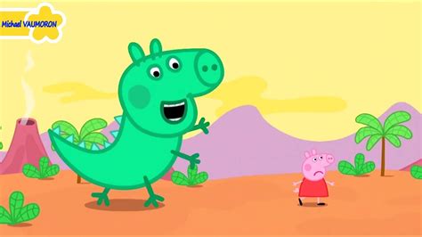 A Big Bone Dinosaur Peppa Pig Cartoon For Kids Youtube