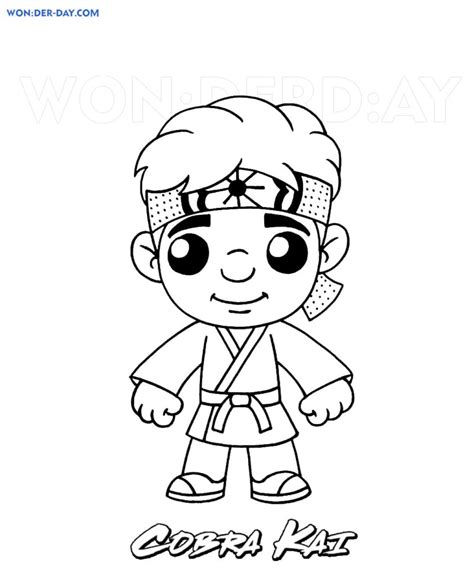 Cobra Kai Coloring Pages Printable Coloring Pages Wonder Day