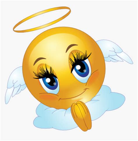 Transparent Angel Emoji Png - Angel Emoji, Png Download - kindpng