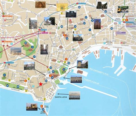 Naples Italy Tourist Attractions Map