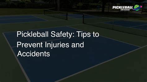 Pickleball Safety: Tips to Prevent Injuries and Accidents - Pickleball ...