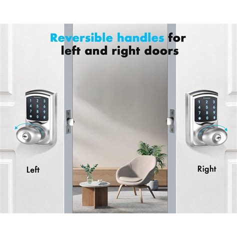 Smart Keypad Door Knob Keyless Entry Door Lock Smart Door Lock with ...