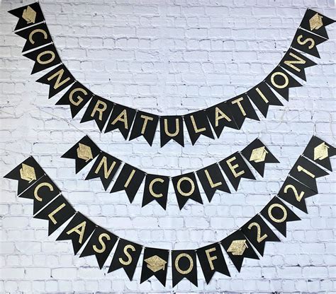 Personalized graduation banner custom congratulations banner | Etsy