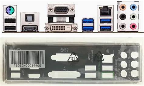 New I/O Shield Back Plate Of Motherboard For SABERTOOTH X58 Just Shield ...