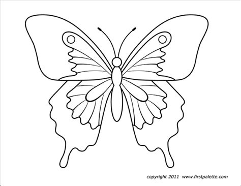 Butterflies Free Printable Templates And Coloring Pages