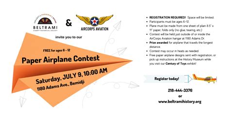 Paper Airplane Contest hosted by AirCorps Aviation | BCHS