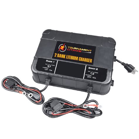 12V | 36V Dual Bank Waterproof Lithium Marine Battery Charger