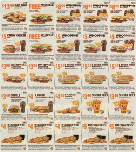 Burger King Codes October 2022 Burger King Coupon Photos - FreePrintable.me