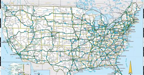 Map Of Usa States With Highways | Draw A Topographic Map