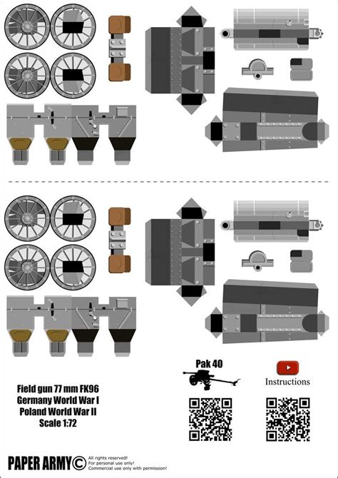 Papercraft Gun Templates