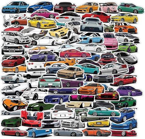 100 Pack of Cool JDM Racing Car Stickers for Philippines | Ubuy