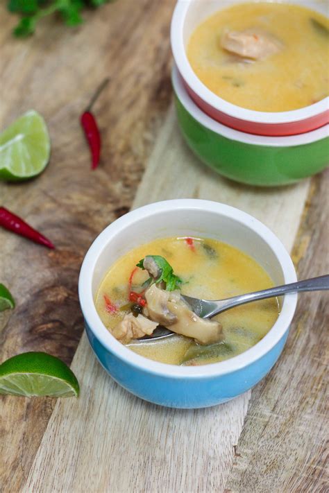 Thai Coconut Chicken Soup - Maya Kitchenette