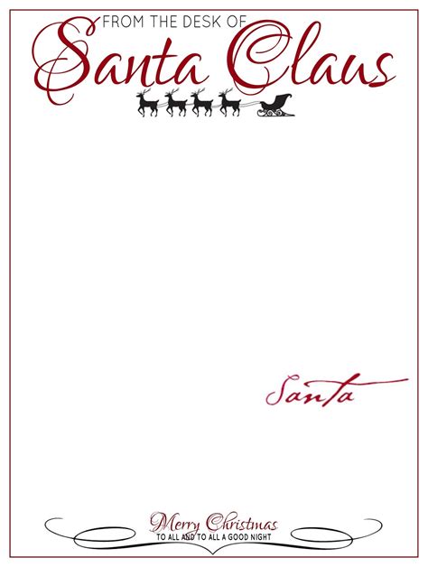 The Boho Bird: Free Printables: DIY Letters from Santa Claus on ...