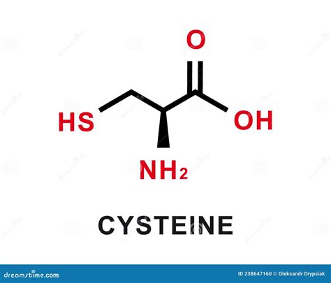 Cysteine Chemical Formula. Cysteine Chemical Molecular Structure ...