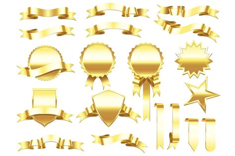 Gold Banner Ribbon Graphic by tartila.stock · Creative Fabrica