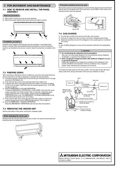 Mitsubishi MSZ GB35VA MUZ GB35VA Wall Air Conditioner Installation Manual