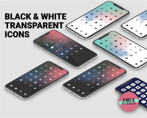 Black & White App Icons Aesthetic App Covers Ios 15 Home - Etsy