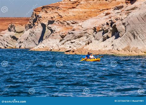 Kayaking at Lake Powell Editorial Editorial Image - Image of arizona ...