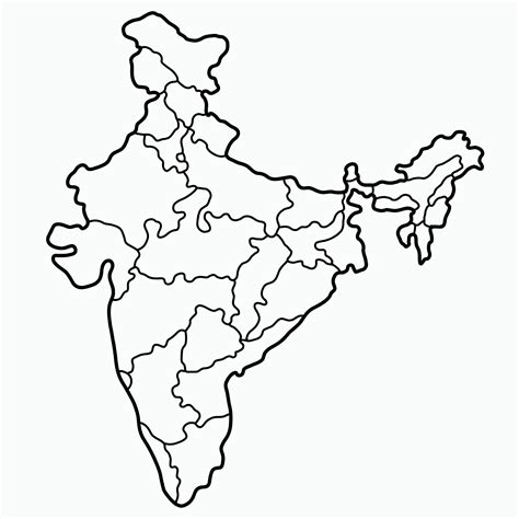 India Map Outline Free Download - Get Latest Map Update