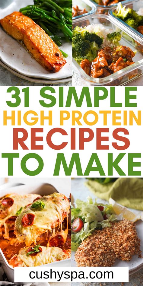 31 Easy High Protein Recipes - Cushy Spa