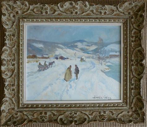 Impressionist Winter Landscape - Antique Oil Paintings - Antique Paintings