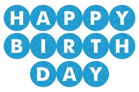 Happy Birthday Banner Template Free Free Printable Banner Letters ...