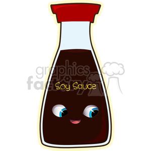 Royalty-Free Soy Sauce cartoon character vector image 394945 vector ...