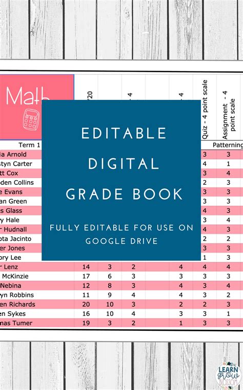 Gradebook Template Google Sheets