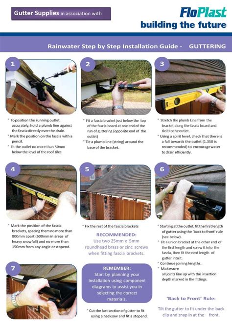 PVC Gutter Installation PDF | Instructional Guide On How To Install ...